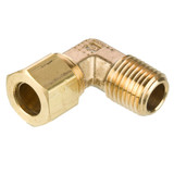 Tube to Pipe - 90 Elbow - Brass Compression Fittings